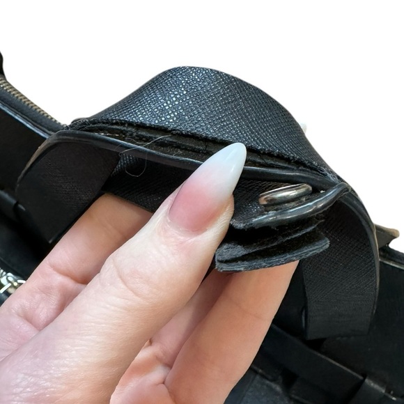 HENRI BENDEL Jetsetter Black Convertible Backpack - Picture 9 of 12